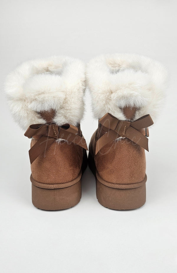 Cute Winter Boots with Bow