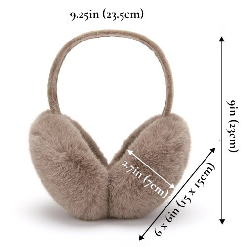 Fur Earmuff sizing by Fleece Chic.