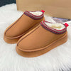 Fleece Lined Platform Slippers