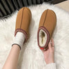 Fleece Lined Platform Slippers