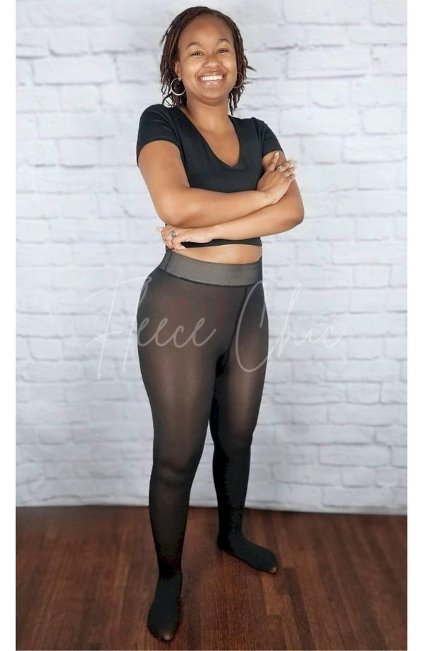 The Original Fleece Lined Tights™ - Mocha Brown