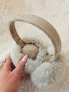The inside view of Fur Earmuffs by Fleece Chic.