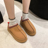 Fleece Lined Platform Slippers