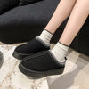 Fleece Lined Platform Slippers