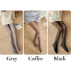Our thermal tights with fleece lining come in Ash Gray, Brown, and Black - Fleece Chic