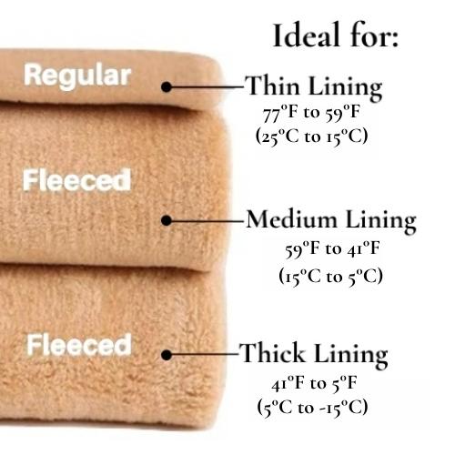 Our plush fleece tights are available in varying levels of thickness to keep you warm in the fall, winter, and spring - Fleece Chic