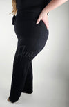 Elegant Fleece Lined Knit Pants
