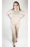 Elegant Fleece Lined Knit Pants