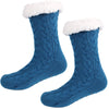 Blue Slipper Socks - Fleece Chic