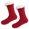 Red Slipper Socks - Fleece Chic