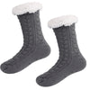 Gray Slipper Socks - Fleece Chic