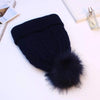 Navy sherpa lined beanie by Fleece Chic