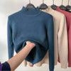 A blue lined sweater by Fleece Chic