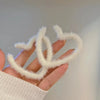 Symbol of Love Plush Heart Earrings