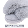 Criss Cross Memory Foam Slippers