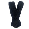 Black Fluffy Leg Warmer by Fleece Chic