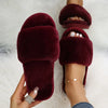 Kick Your Feet Up Faux Fur Slides