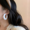 Lasting Impression Plush Hoop Earrings