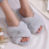 Criss Cross Memory Foam Slippers