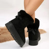 Cute Fur Lined Winter Boots with Bow