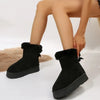 Cute Fur Lined Winter Boots with Bow