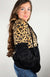 Plush Drawstring Leopard Hoodie