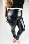 Thermal Leather Leggings