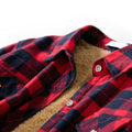 insulated flannel shirt with soft fleece lining showing - Fleece Chic