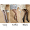 Plush fleece lined tights come in gray, coffee, and black colors - Fleece Chic