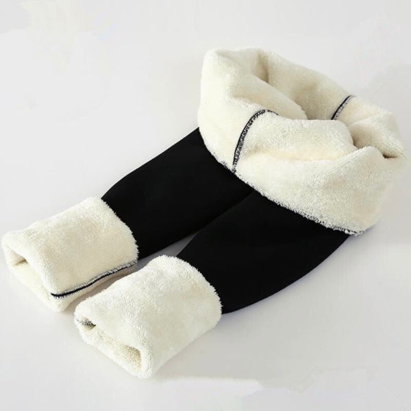 Super Thick Warm Pants Women Winter Skinny Velvet Wool Fleece