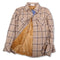 Fuzzy Flannel with a fleece lining in Khaki color - Fleece Chic